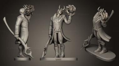 Figurines of people Loki 3d model